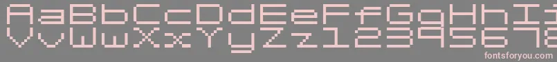 Fonte FixedV0 – fontes rosa em um fundo cinza