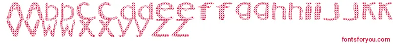 AezVanity Font – Red Fonts on White Background