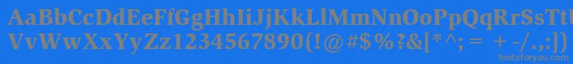ItcSlimbachLtBlack Font – Gray Fonts on Blue Background