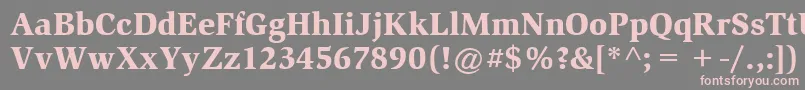 ItcSlimbachLtBlack Font – Pink Fonts on Gray Background