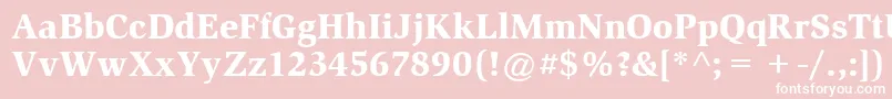 ItcSlimbachLtBlack Font – White Fonts on Pink Background