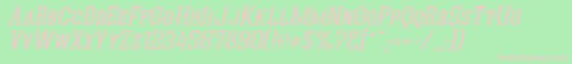 Quasiko Font – Pink Fonts on Green Background