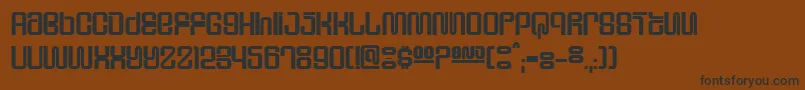 SupervixenHoneyedOut Font – Black Fonts on Brown Background