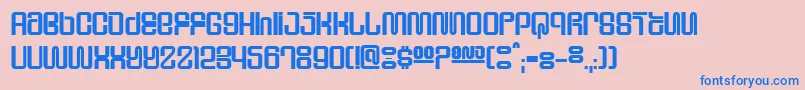 SupervixenHoneyedOut Font – Blue Fonts on Pink Background