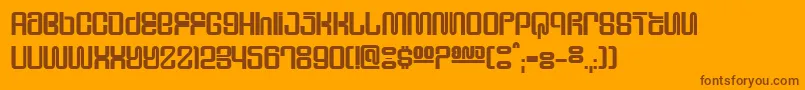 Weitere Informationen zur SupervixenHoneyedOut-Schriftart SupervixenHoneyedOut-Schriftart – Braune Schriften auf orangefarbenem Hintergrund