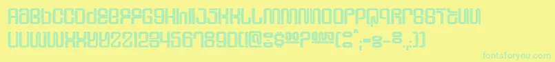 SupervixenHoneyedOut Font – Green Fonts on Yellow Background