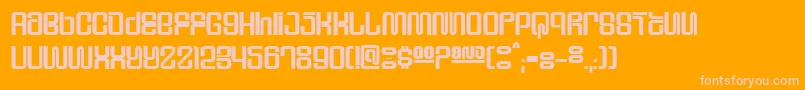Шрифт SupervixenHoneyedOut – розовые шрифты на оранжевом фоне