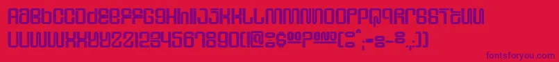 SupervixenHoneyedOut Font – Purple Fonts on Red Background