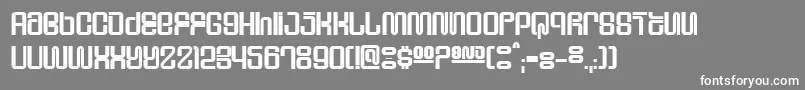 SupervixenHoneyedOut Font – White Fonts on Gray Background