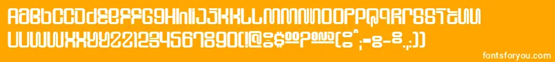 フォントSupervixenHoneyedOut – オレンジの背景に白い文字