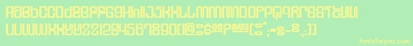 SupervixenHoneyedOut Font – Yellow Fonts on Green Background