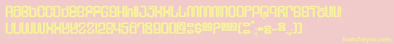 SupervixenHoneyedOut Font – Yellow Fonts on Pink Background