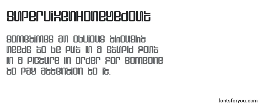 Review of the SupervixenHoneyedOut Font