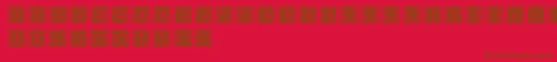 NeugotischeInitialen Font – Brown Fonts on Red Background
