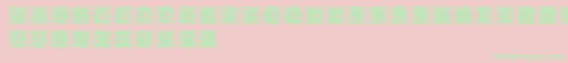 NeugotischeInitialen Font – Green Fonts on Pink Background