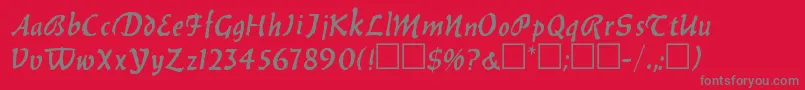BalthazarRegular Font – Gray Fonts on Red Background