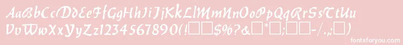 BalthazarRegular Font – White Fonts on Pink Background