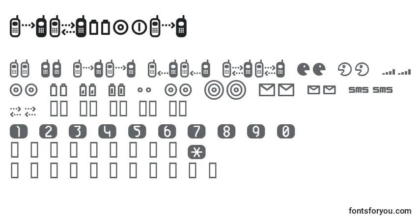 Шрифт Cellpic – алфавит, цифры, специальные символы