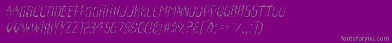 More about Horroroidlightital Font Horroroidlightital Font – Gray Fonts on Purple Background