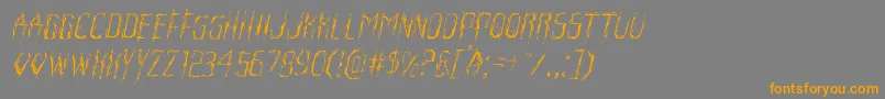 Подробнее о шрифте Horroroidlightital Шрифт Horroroidlightital – оранжевые шрифты на сером фоне