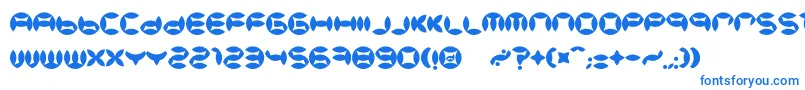 BdBeans-Schriftart – Blaue Schriften auf weißem Hintergrund