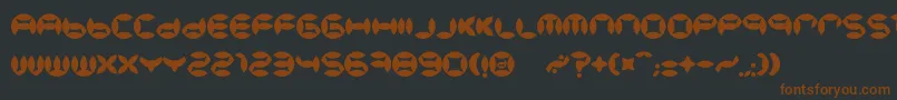 BdBeans Font – Brown Fonts on Black Background