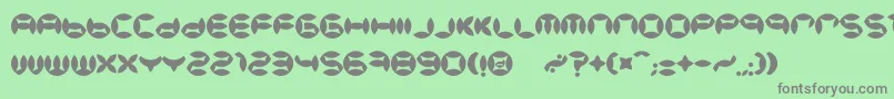 BdBeans Font – Gray Fonts on Green Background