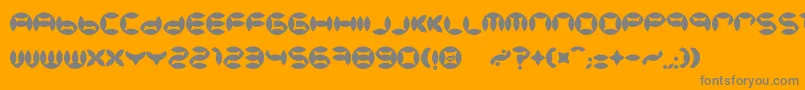 BdBeans Font – Gray Fonts on Orange Background