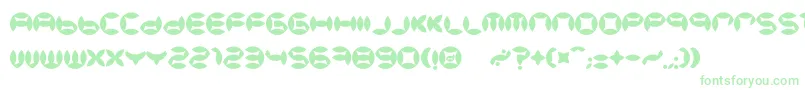 Czcionka BdBeans – zielone czcionki