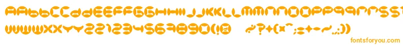 BdBeans Font – Orange Fonts on White Background