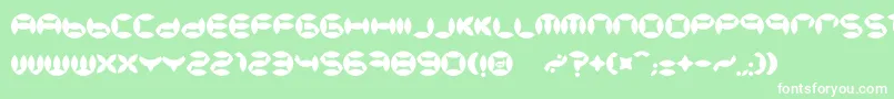 BdBeans Font – White Fonts on Green Background