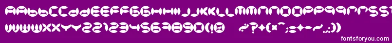 BdBeans Font – White Fonts on Purple Background
