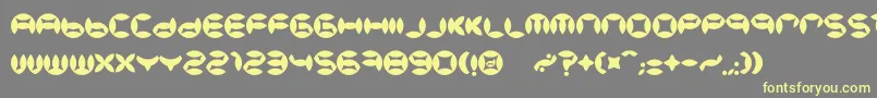 BdBeans Font – Yellow Fonts on Gray Background