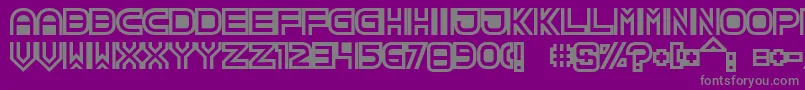 TpfCreol Font – Gray Fonts on Purple Background