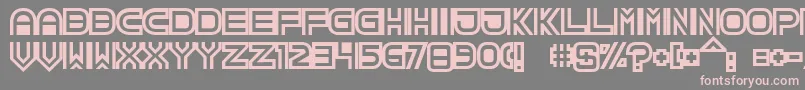 TpfCreol Font – Pink Fonts on Gray Background