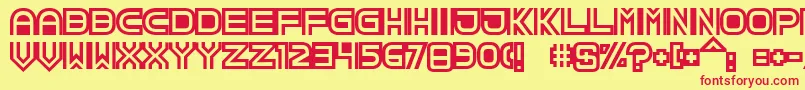 TpfCreol Font – Red Fonts on Yellow Background