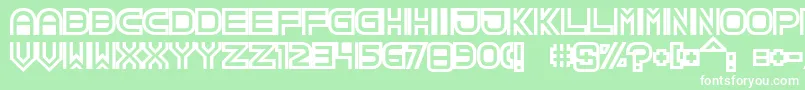 TpfCreol Font – White Fonts on Green Background