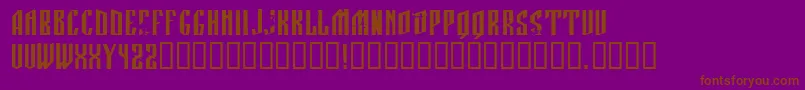 Manastirka Font – Brown Fonts on Purple Background