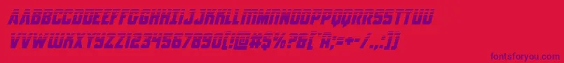 Antilleshalfital Font – Purple Fonts on Red Background