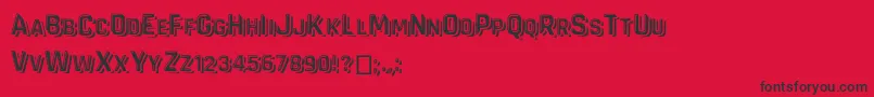 Vandervon Font – Black Fonts on Red Background