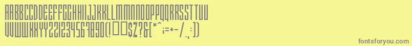More about X Rayted Font X Rayted Font – Gray Fonts on Yellow Background