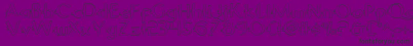 Шрифт Gypsyroado – чёрные шрифты на фиолетовом фоне