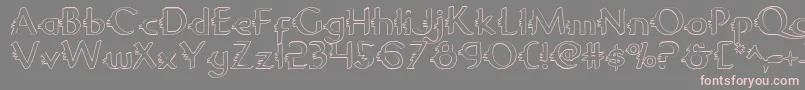 Gypsyroado Font – Pink Fonts on Gray Background