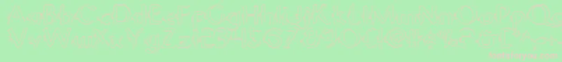 Gypsyroado Font – Pink Fonts on Green Background