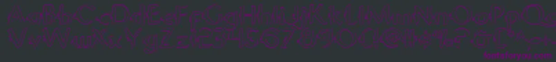 Gypsyroado Font – Purple Fonts on Black Background