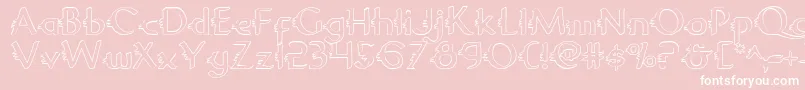 Gypsyroado Font – White Fonts on Pink Background