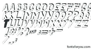 Yes3Ditalic font – 3D Fonts