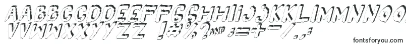 Шрифт Yes3Ditalic – 3D шрифты