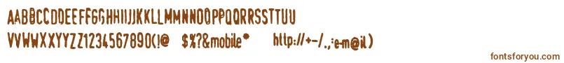 TraumaSw Font – Brown Fonts on White Background