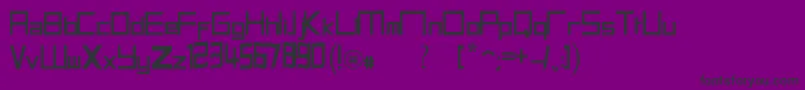 フォントHalitSFont21 – 紫の背景に黒い文字
